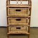 Commode en rotin vintage