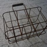 Iron bottle holder vintage 1960s