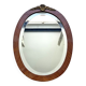 Miroir ovale biseauté Art déco