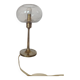Sciolari style brass and glass lamp, 1970