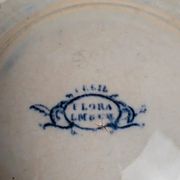Compotier ancien Creil & Montereau – Modèle Flora –