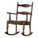Chaise à bascule en Oak, modernité danoise du milieu du siècle, Henning Kjærnulf, 1960s
