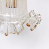 Vintage walking lamp frosted decoration and golden bordered petticoat
