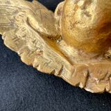 Pair of angels in gilded wood