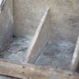 Wooden storage bin, vintage storage furniture, tool storage