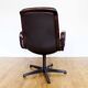 Stoll Giroflex conference chair in leather and 1960s wood