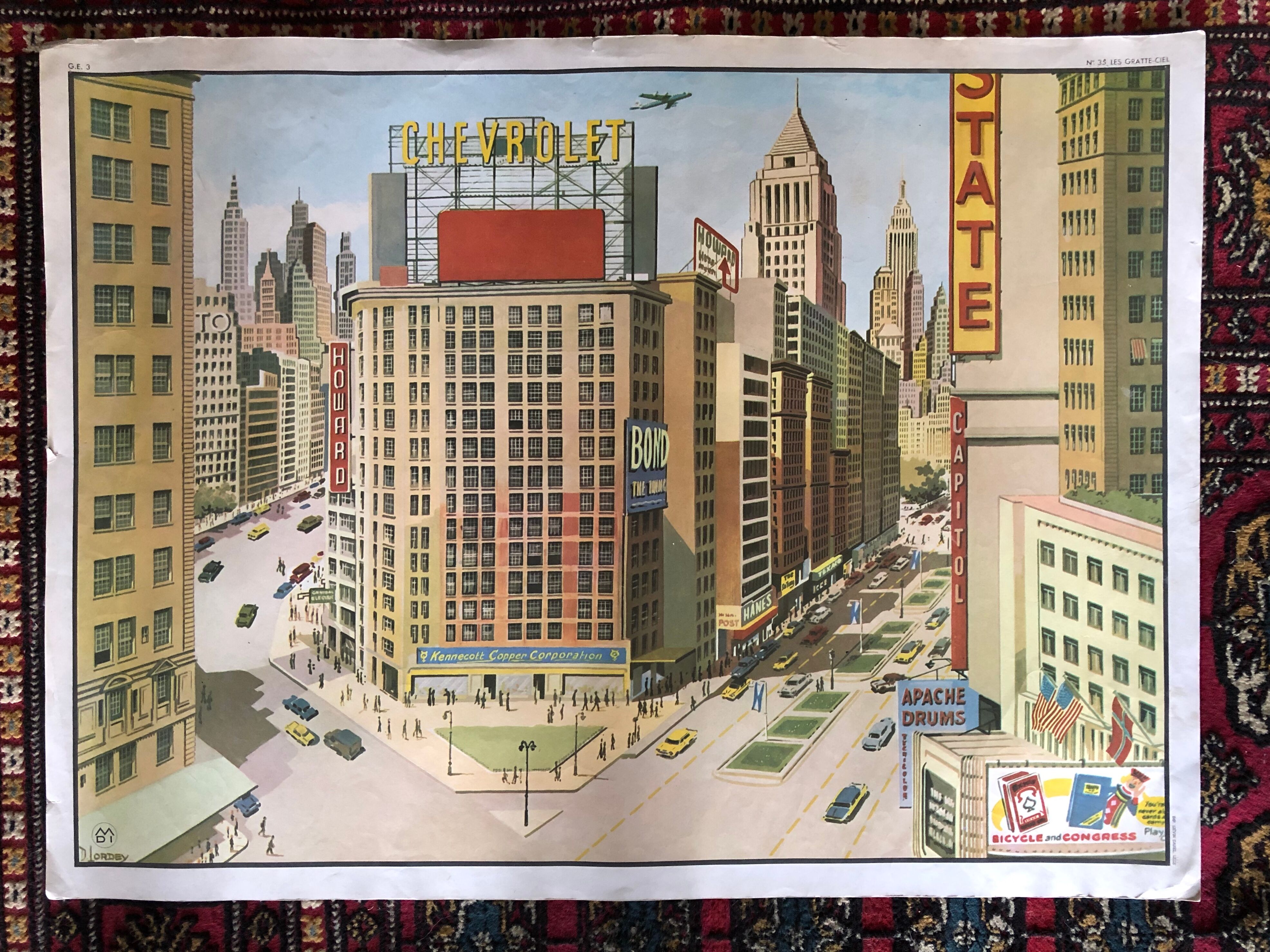 Ancient pedagogical poster