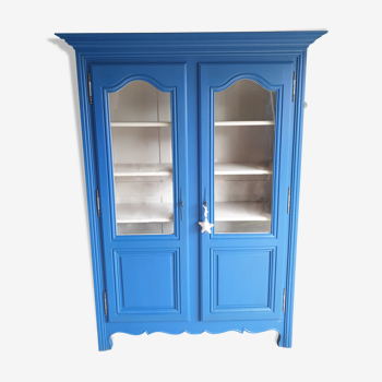 Blue bookcase