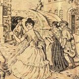 Antique French Jaquar Tapestry