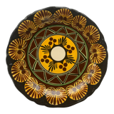 Large presentation and collection plate in glazed ceramic st jean de Bretagne signed