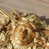 Gilded mirror signed Vincenzo Fancelli
