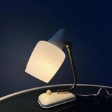 Mid-century art deco style opaline glass desk lamp