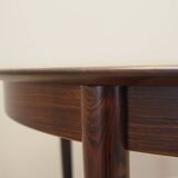 Round rosewood table, Danish design, 1970s, production: Skovby Møbelfabrik