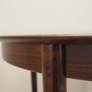 Round rosewood table, Danish design, 1970s, production: Skovby Møbelfabrik