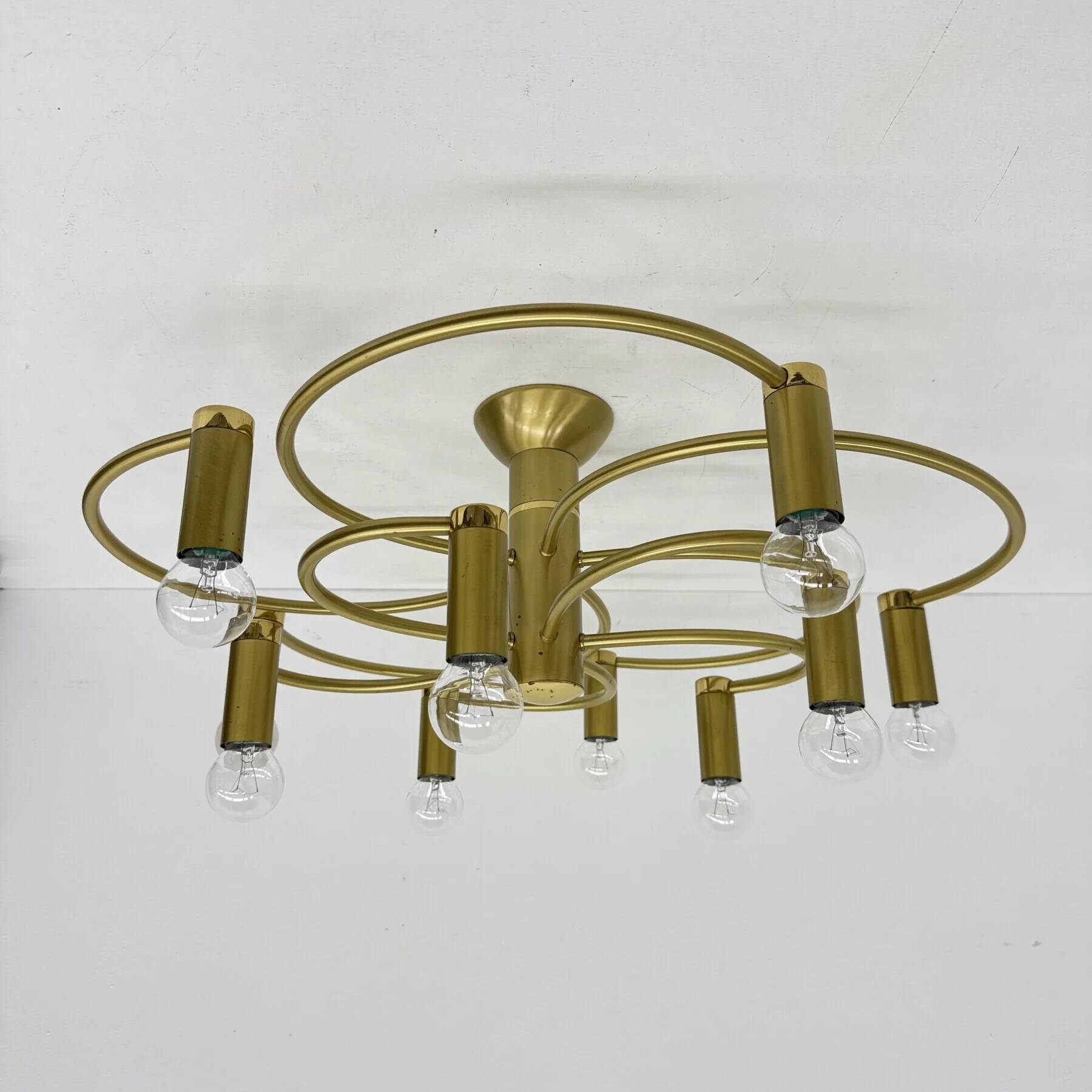 Vintage Hufnagel Leuchten ceiling light, 1970s