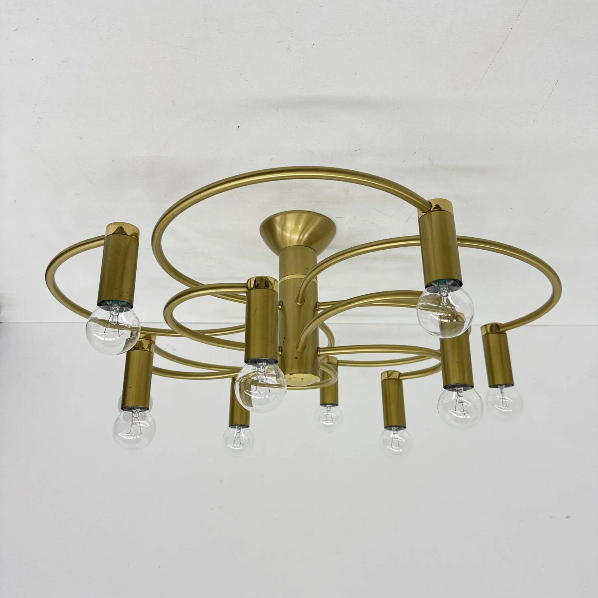 Vintage Hufnagel Leuchten ceiling light, 1970s