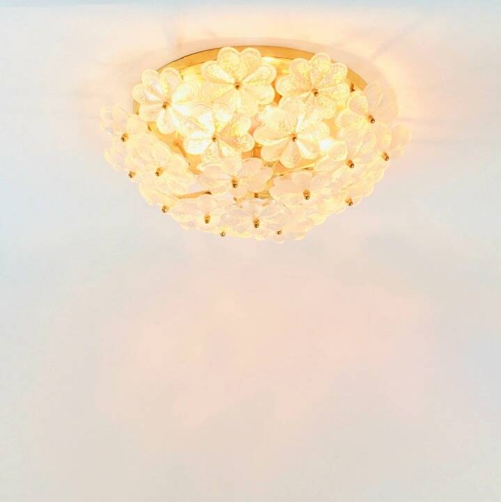 Mid-Century Murano Glass Ceiling Light by Ernst Palme for Palwa, 1960s