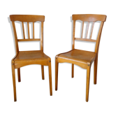 Paire de chaises de bistrot Stella années 30