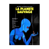 Original cinema poster 1973 wild planet roland topor vintage 120x160