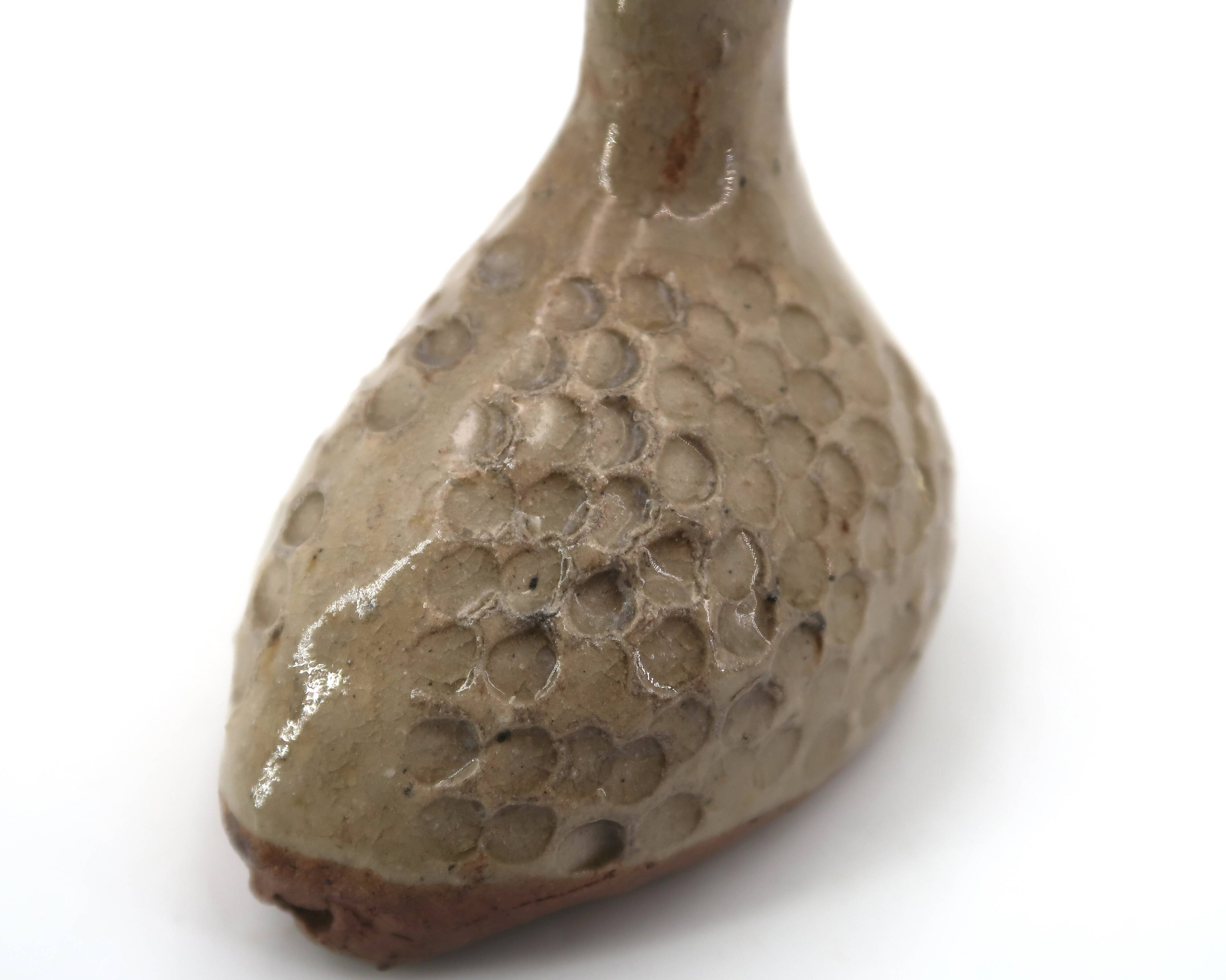 Bird in stoneware sculpture from La Borne, 1970s