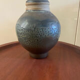 Vase boule en grès émaillé