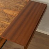 Elegant Art Deco dining table from the 1930s, walnut root veneer