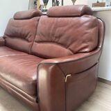 Canape 3 seater 100% leather brown