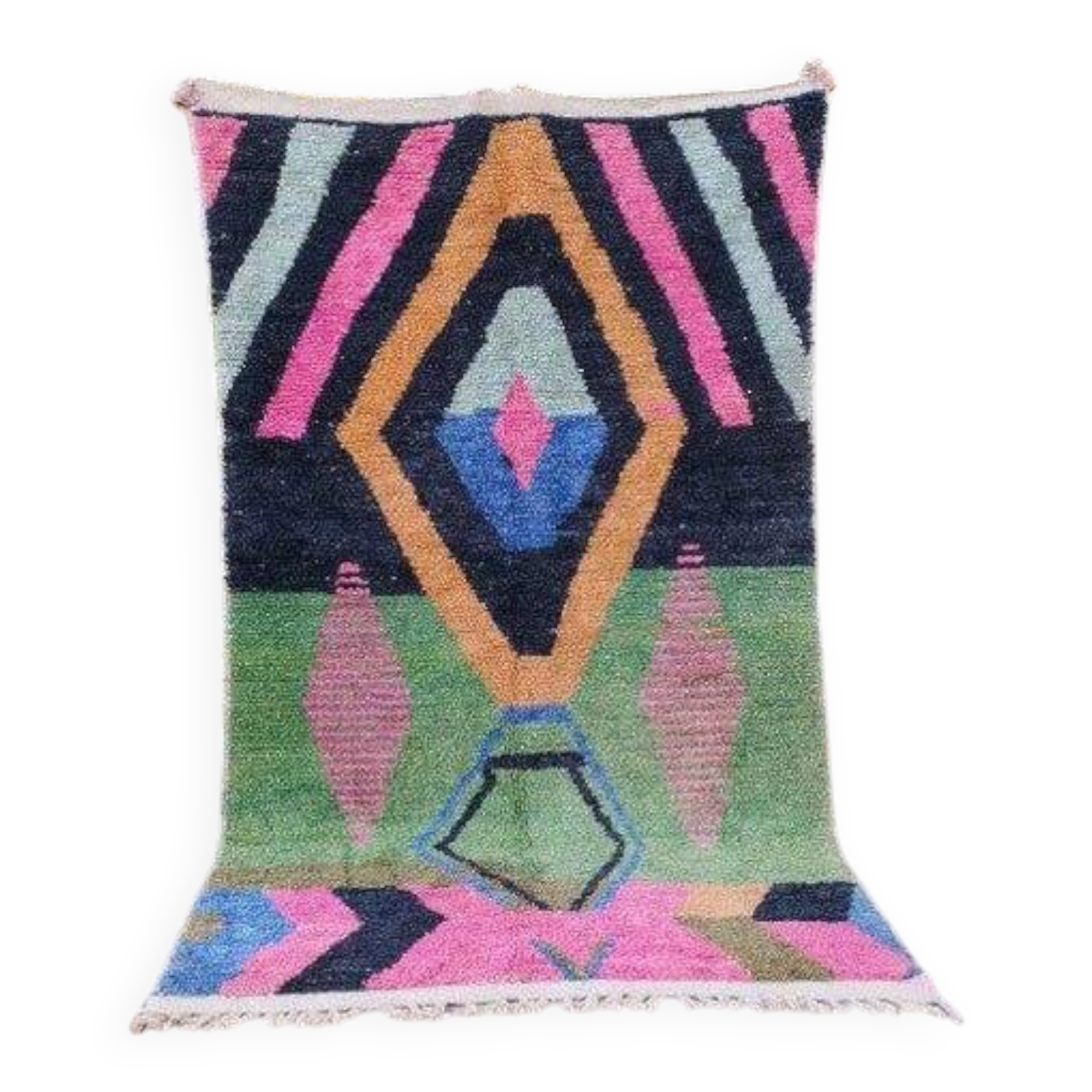 Tapis en laine pure fait main taille 150 x 250 cm