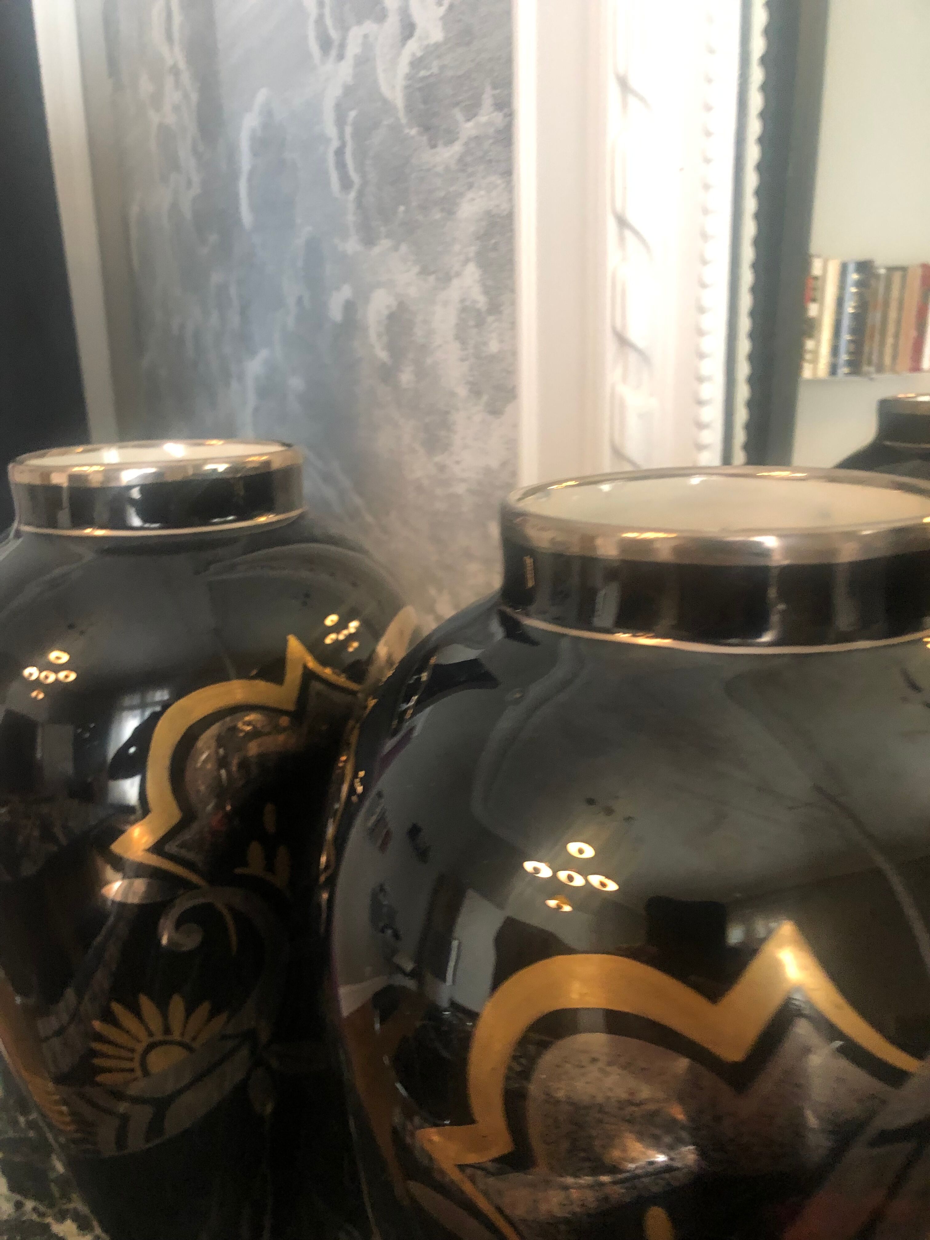 Pair of art deco vases