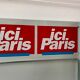Poster holder, day holder "ICI PARIS" professional 60s vintage