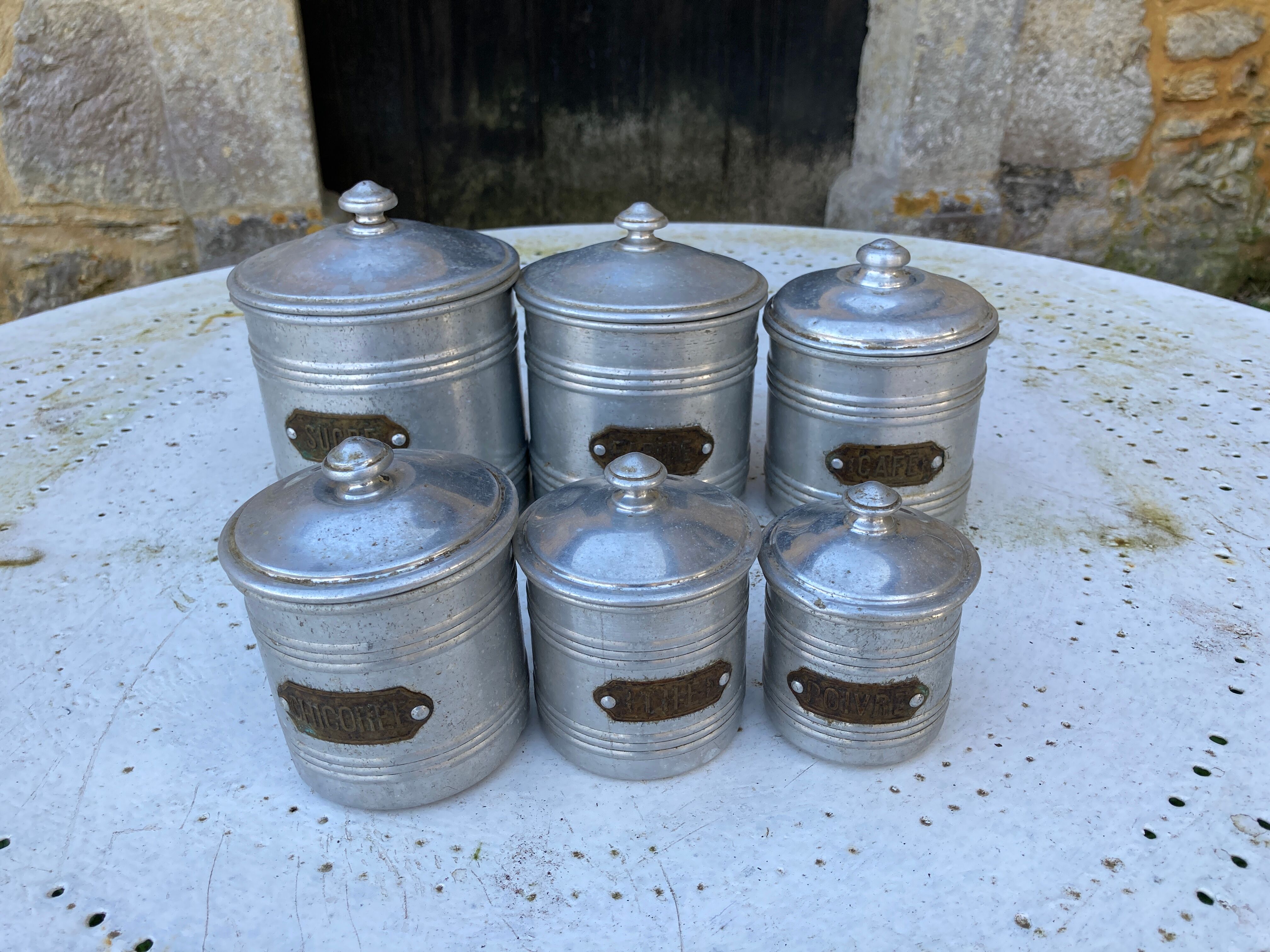 Set of 6 spice jars