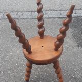 Pair of twisted foot stools