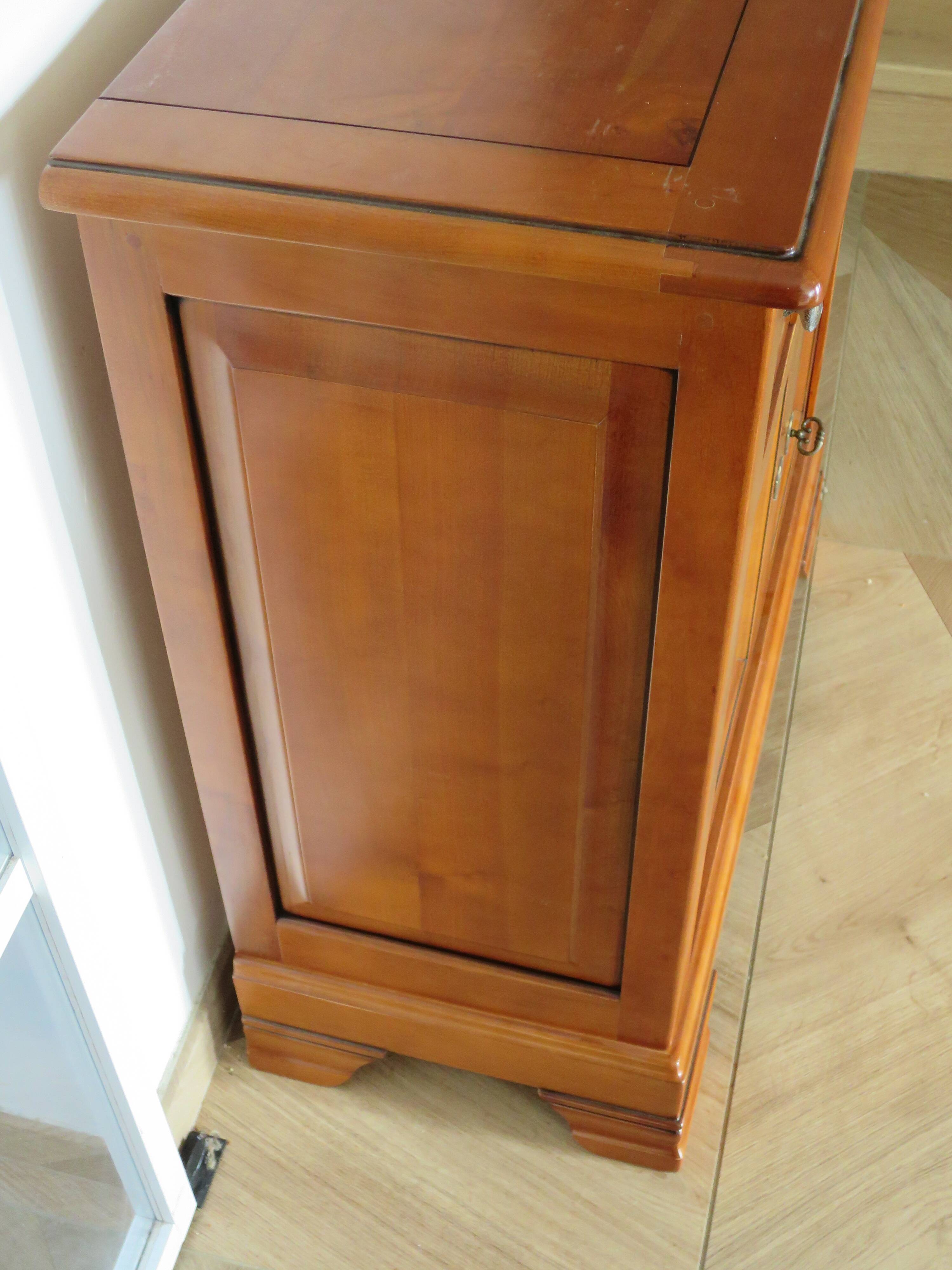 Meuble d’entrée-buffet d’appui-Louis Philippe- 1 tiroir-2 portes Merisier