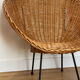 2 wicker basket chairs from the 1950s