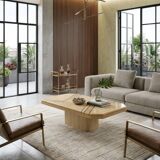 Travertine coffee table from the 70s/80s.