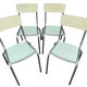4 chaises en Formica des années 50 France