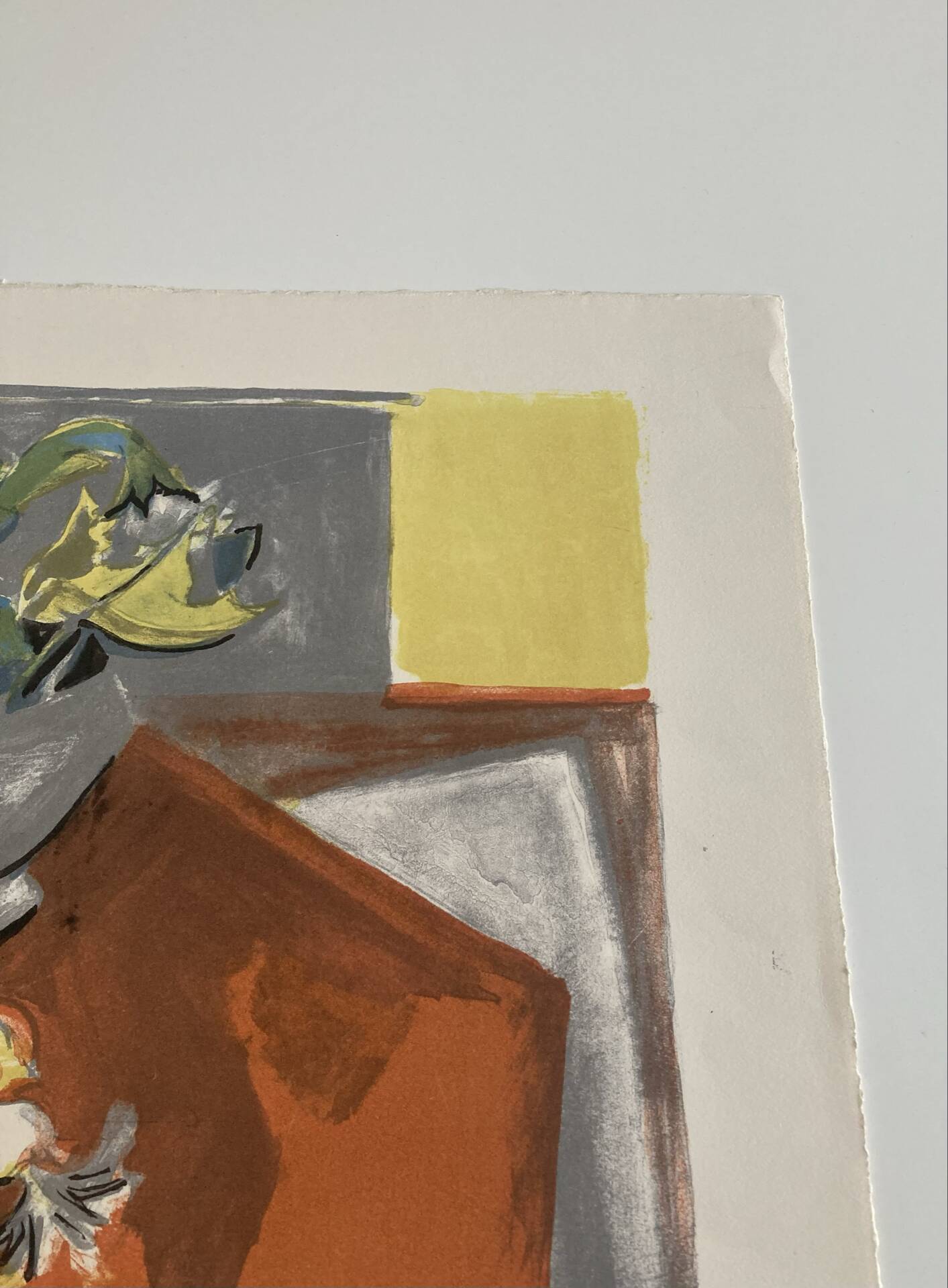Lithographie signée Georges Lambert - Nature Morte - 1954