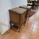 Pair of oak bedside tables