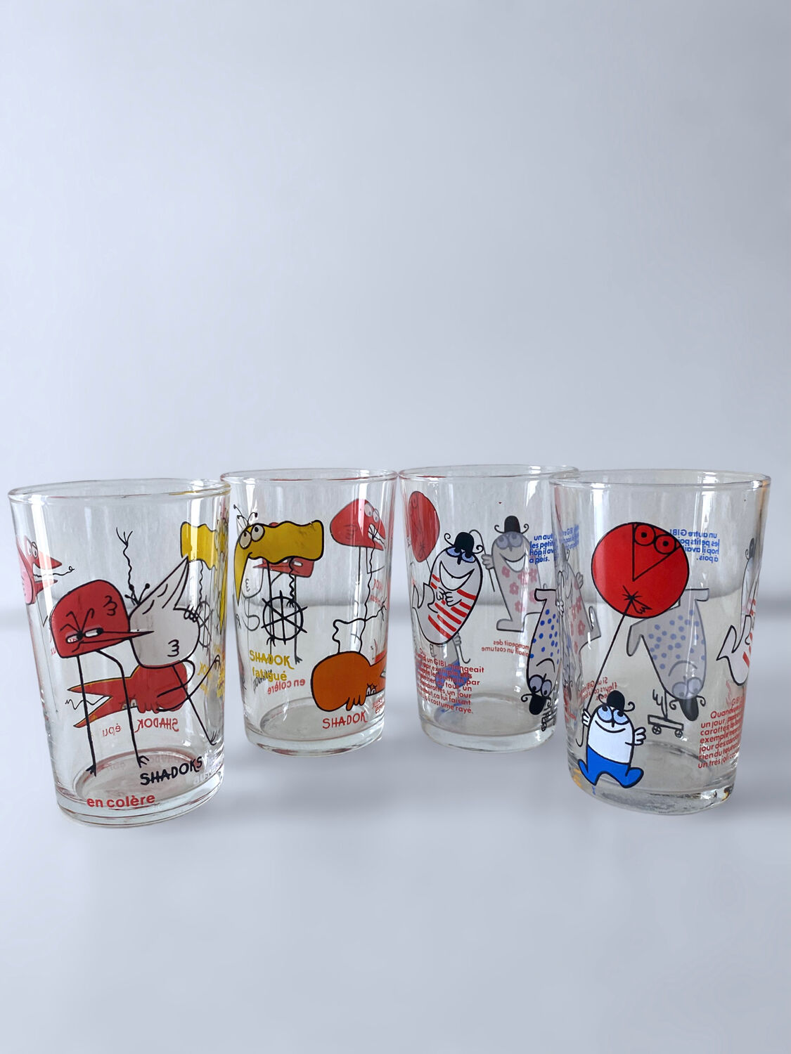 4 collector's glasses The Shadoks