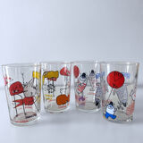 4 collector's glasses The Shadoks