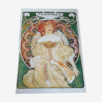 Poster F. Champenois by Alphonse Mucha, 1898
