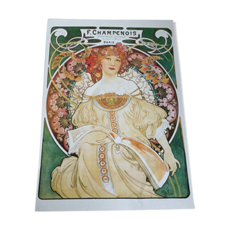 Poster F. Champenois by Alphonse Mucha, 1898