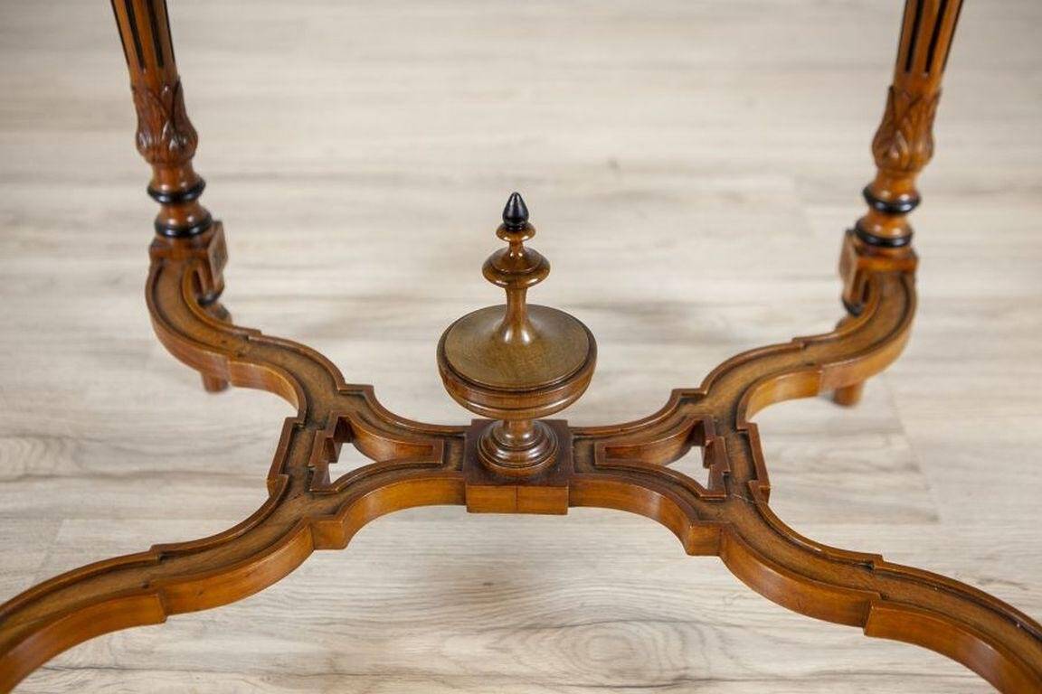 Late 19th Century Walnut Coffee Table, 1890s