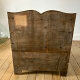 Veneer bedside table and handle flower art deco 30s