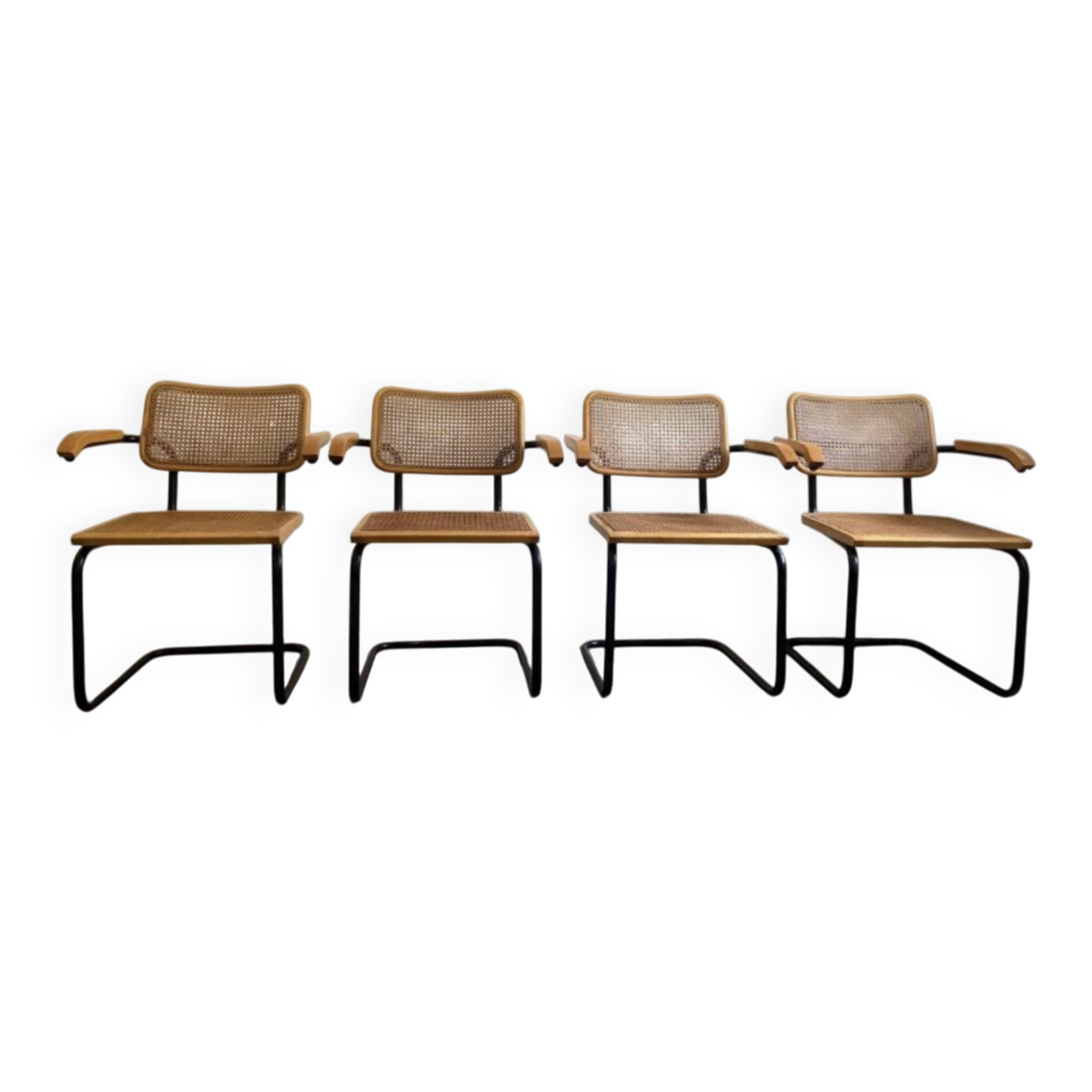 Set of 4 B64 armchairs by Marcel Breuer