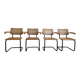 Set of 4 B64 armchairs by Marcel Breuer