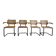 Set of 4 B64 armchairs by Marcel Breuer