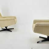 Pair of Armchairs, Tabouret by Morávek a Munzar, 1968s
