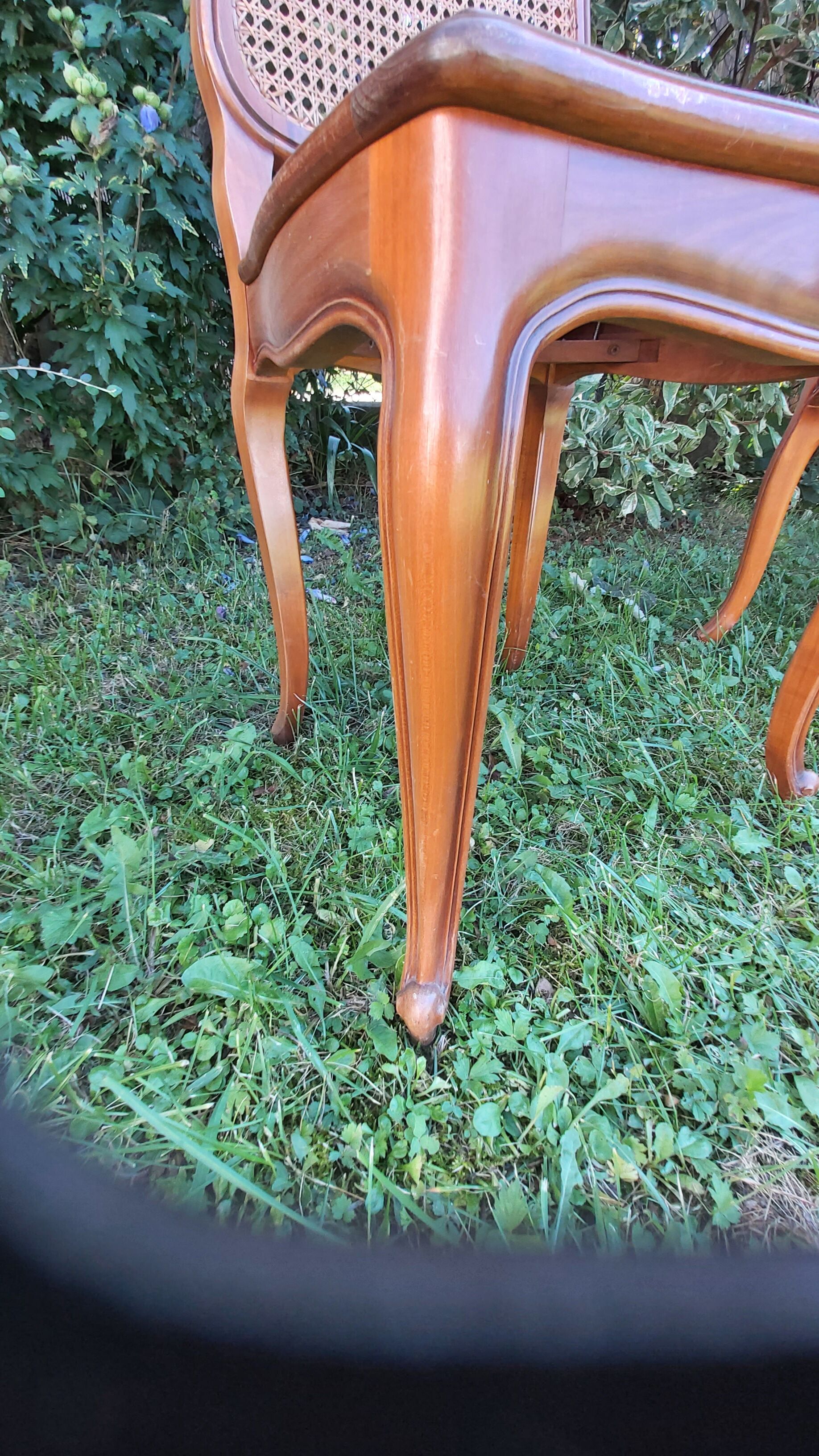 set of 4 regency style chairs