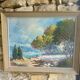 Mediterranean Landscape Painting Signed by Mr. Sabido